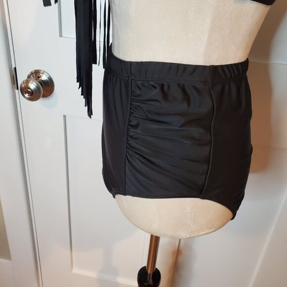 NEW WATER PRINCESS SZ XL 2 Piece Black Swimsuit Boho Cruisewear Vacation - Picture 6 of 11